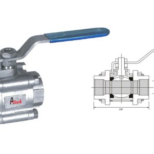 2 Piece Design Ball Valve manufacturer in Ahmedabad